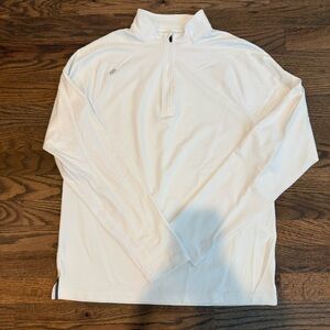 Rhône White Quarter-Zip Pullover | Size S
